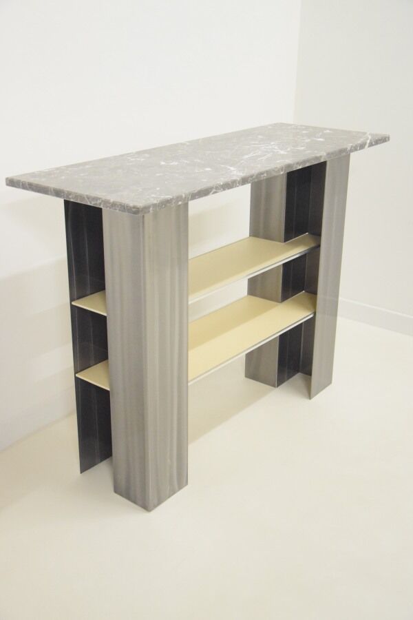 Entry table - console - 80s - Italian design - Modernist minimalist