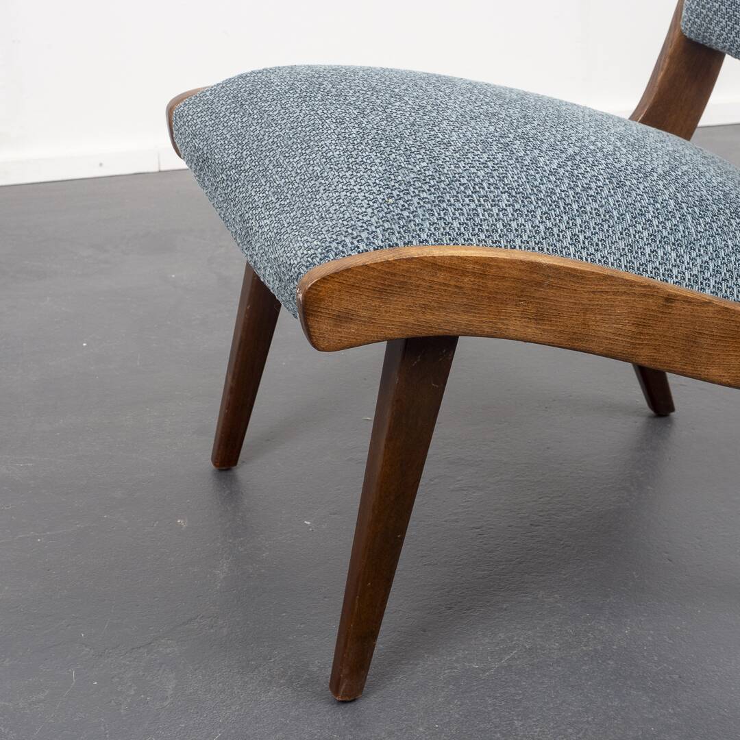 Fauteuil vintage année 50 refait à neuf, dispo 2