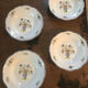 Set of 4 hollow plates Old Delft Saint Amand