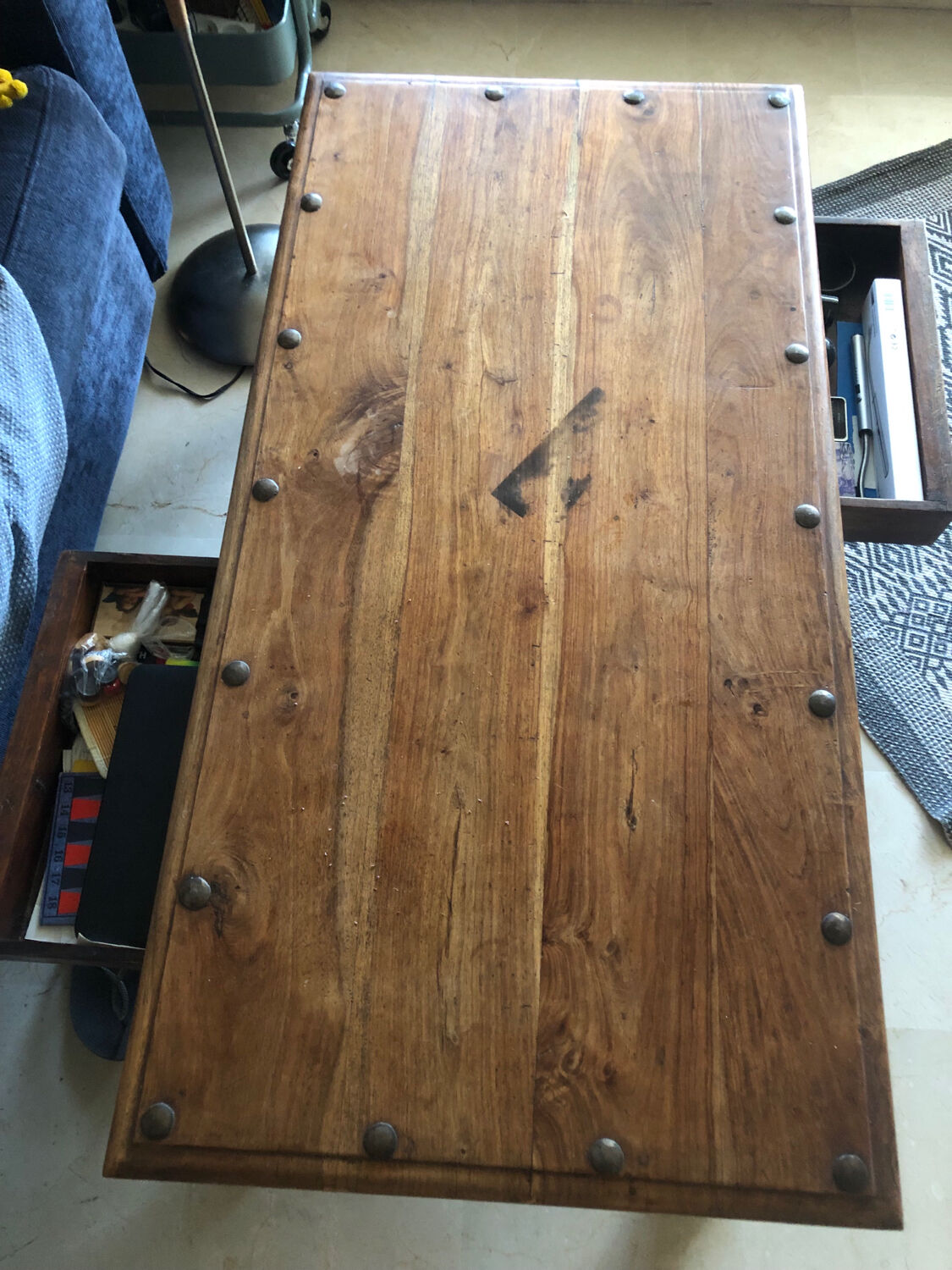 Solid wood coffee table