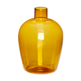 Vase en verre jaune 11cm