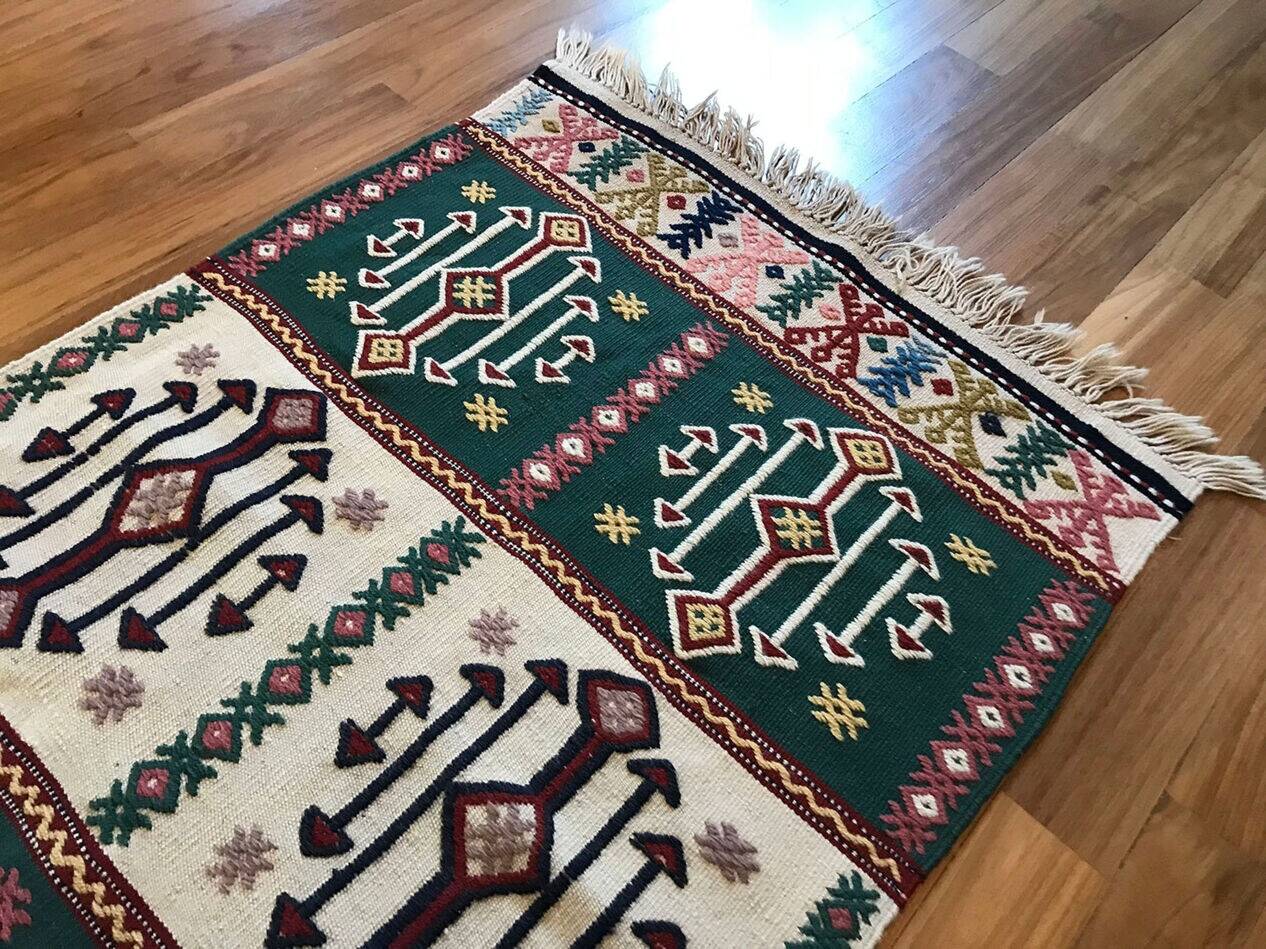 Traditional Design Handmade Kilim Runner Rug