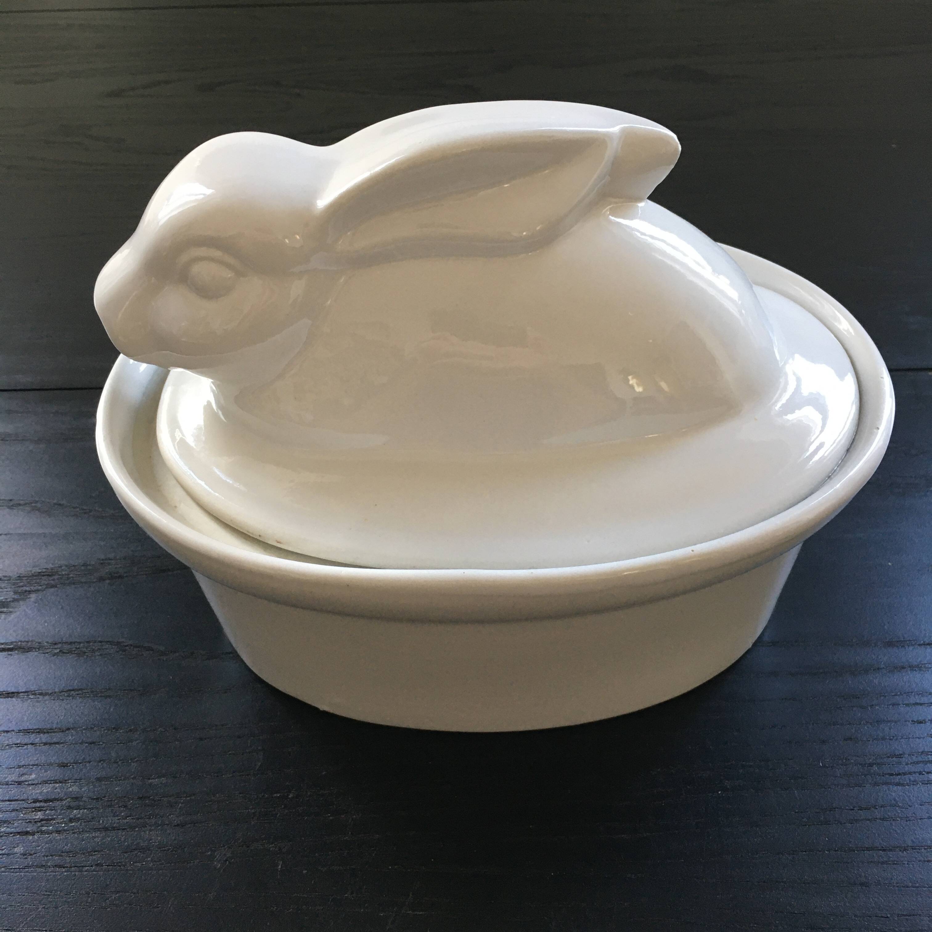 Terrine lapin en porcelaine