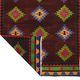 Turkish Kilim Yuruk Vintage 175x315 cm Geometric Red Green Purple