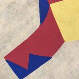 Vilma pasqualini. composition with a hat, 1973. print