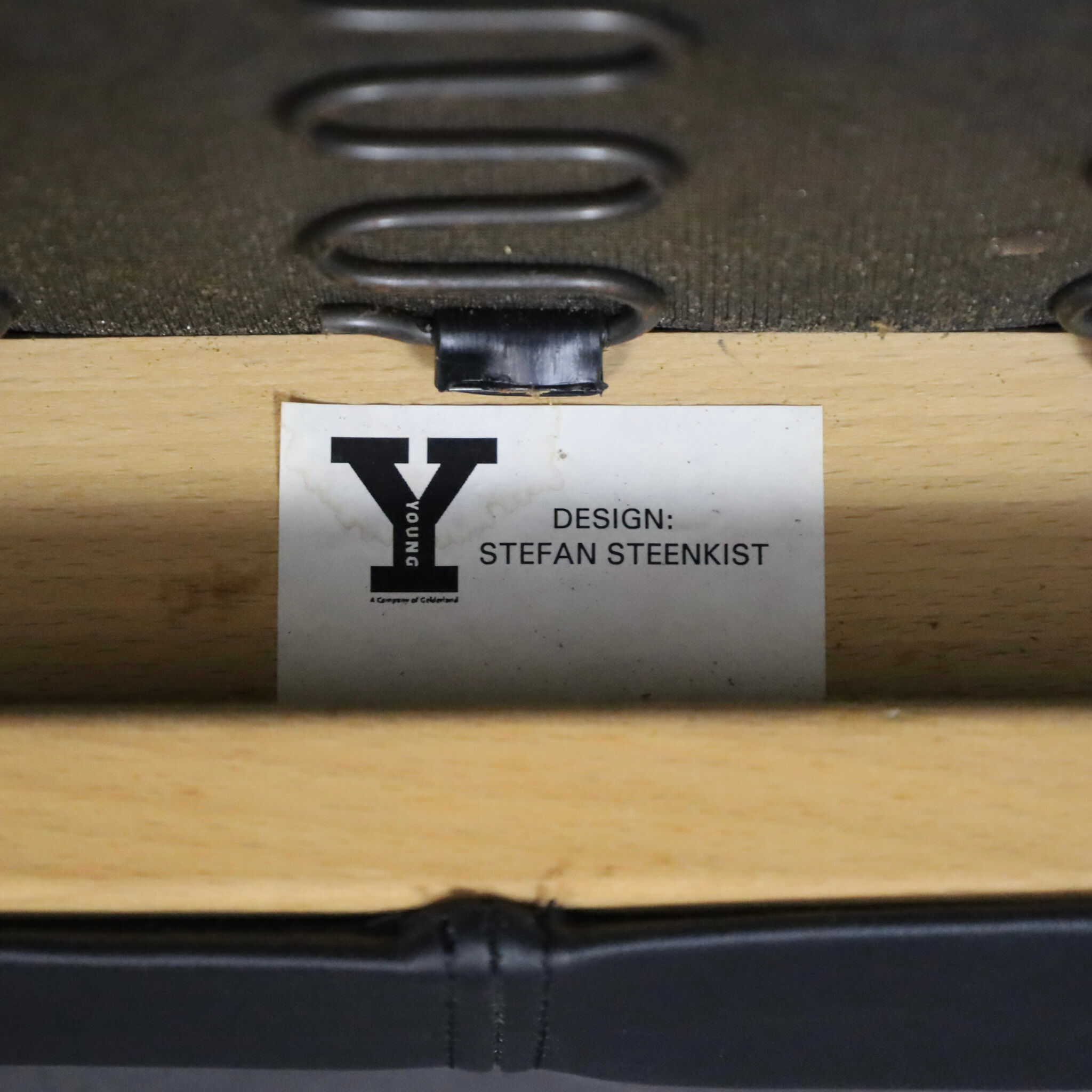 Rare leather lounge chair by Stefan Steenkist for Young International, Netherlands, 1990s