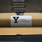 Rare leather lounge chair by Stefan Steenkist for Young International, Netherlands, 1990s