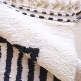Black and White Rug from Morocco - 268 x 175 cm