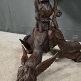 Anglo-Indian Pedestal Table in Exotic Wood – Late 19th Century