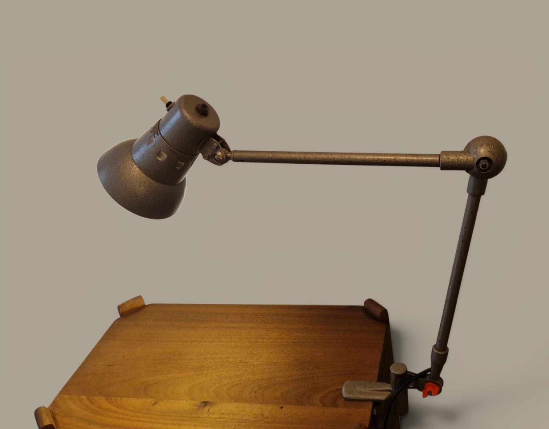 Vintage industrial architect lamp lumina – 1950s/60s