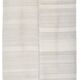 Tapis kilim en laine crème 205x132 cm, tapis kilim en laine blanche 4x7, tapis kilim uni.