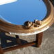 Oval mirror bevelled and Golden