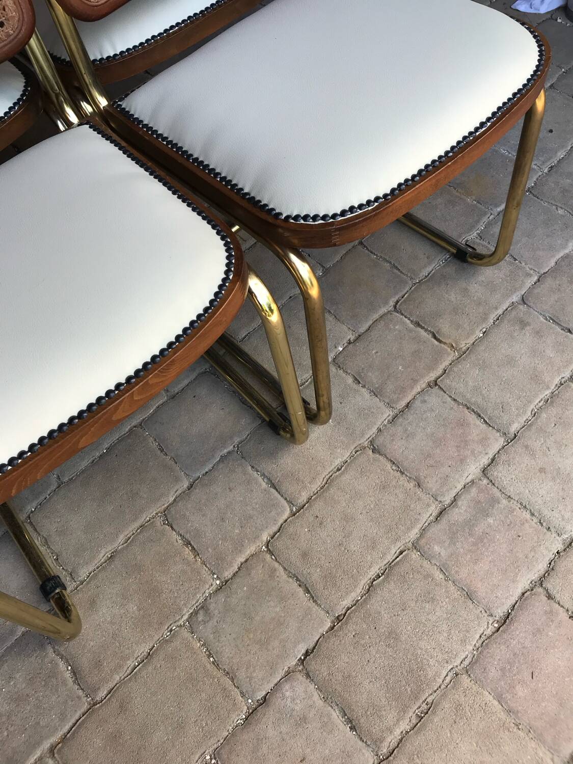 6 chaises cesca Marcel Breuer Italie 1970