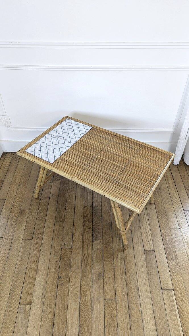 Rattan coffee table