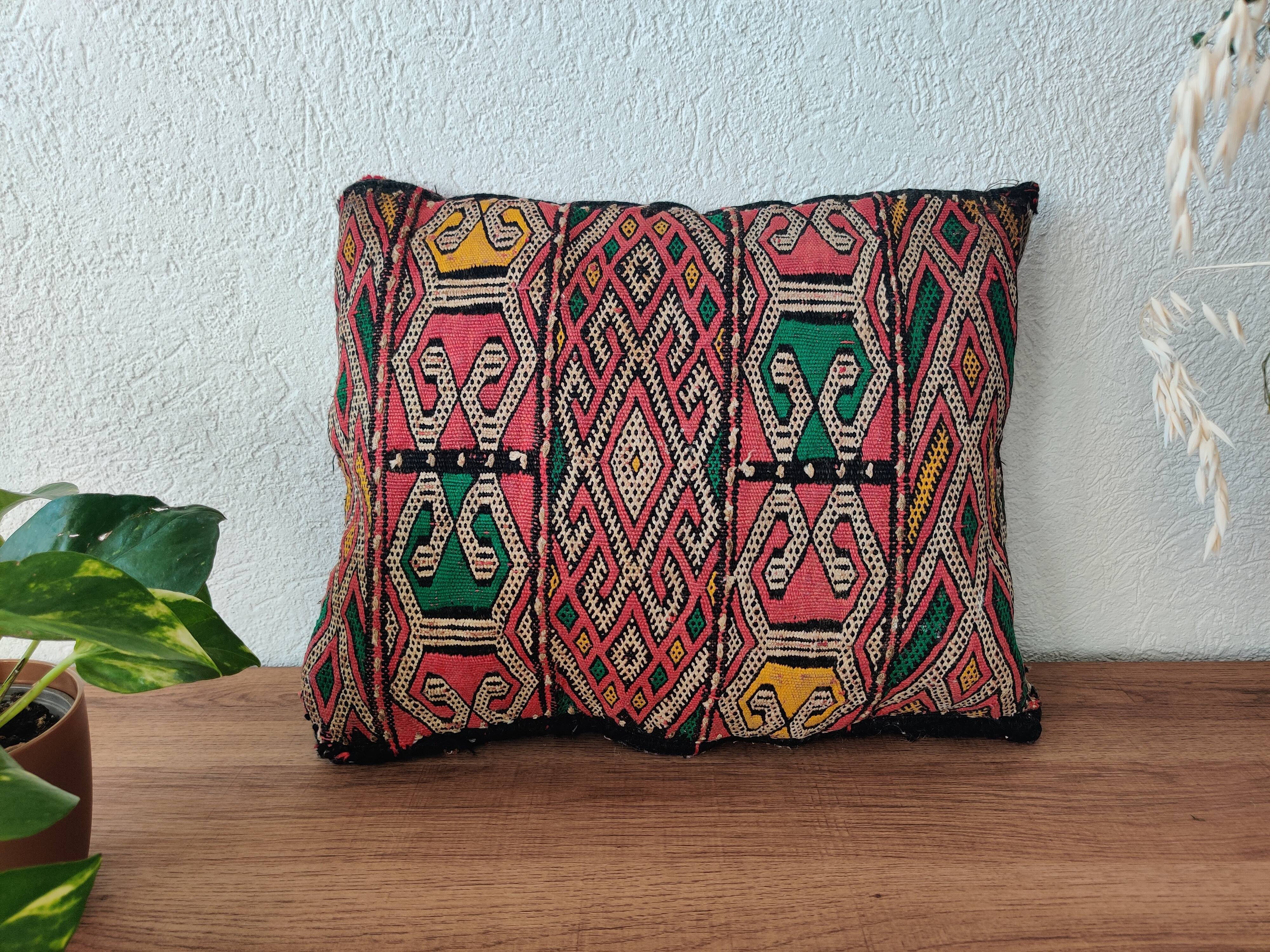 Vintage Moroccan Kilim Berber Cushion