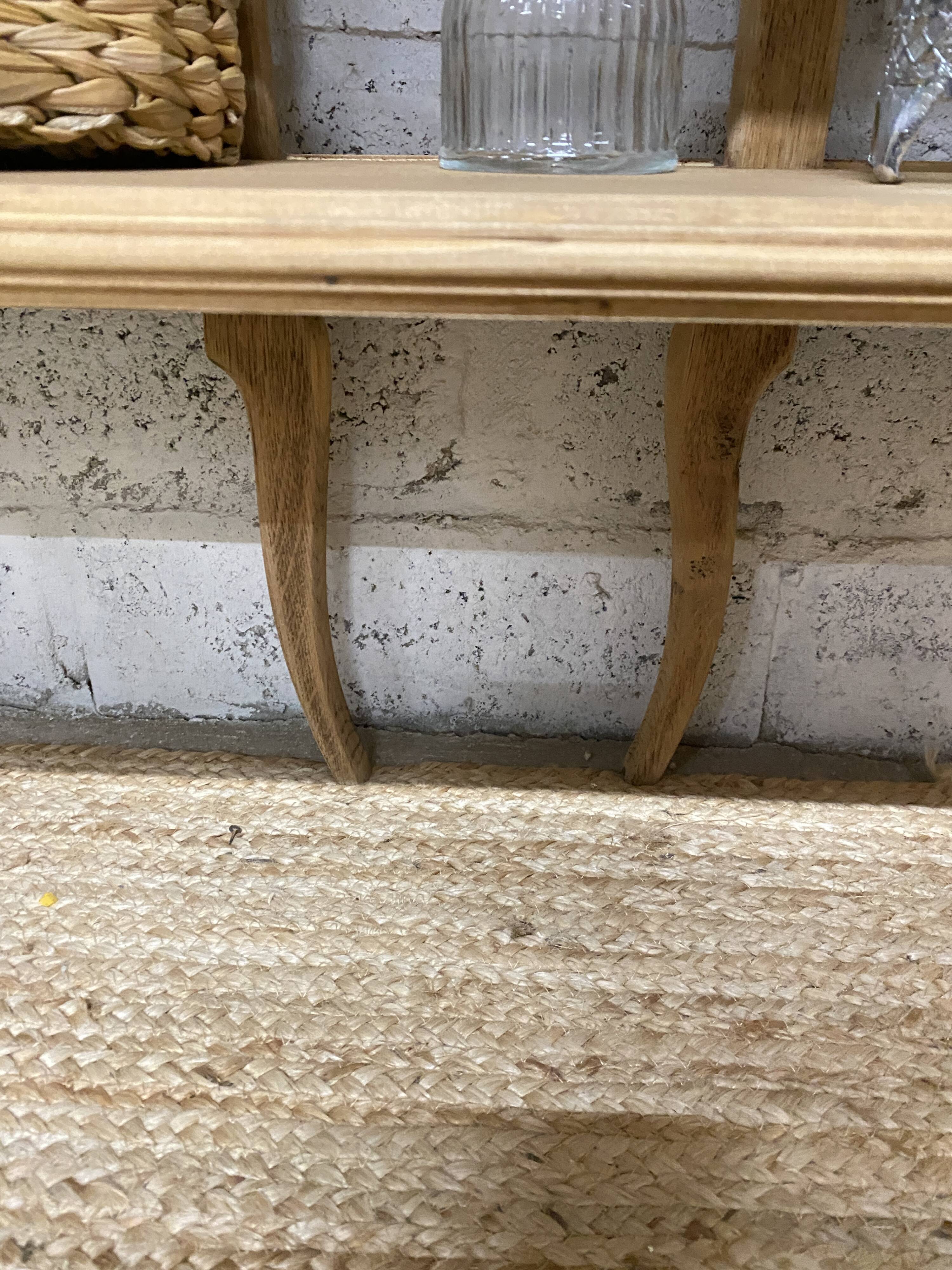 Marble and wood console
