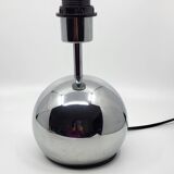 Paire de lampes boule, à poser en inox chromé Vintage