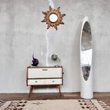 Mini sideboard TV cabinet end of Scandinavian vintage sofa