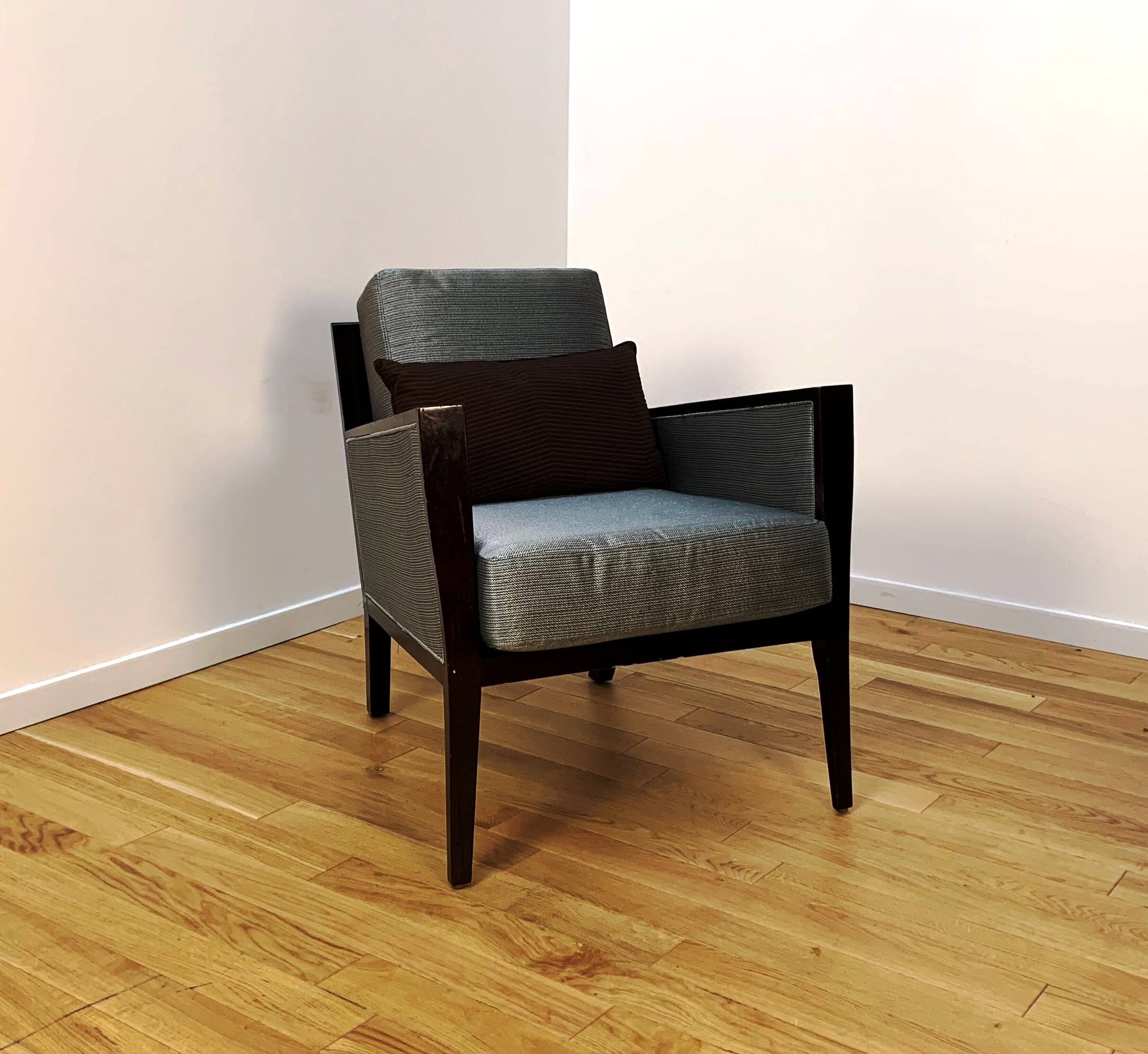 Pair of designer armchairs