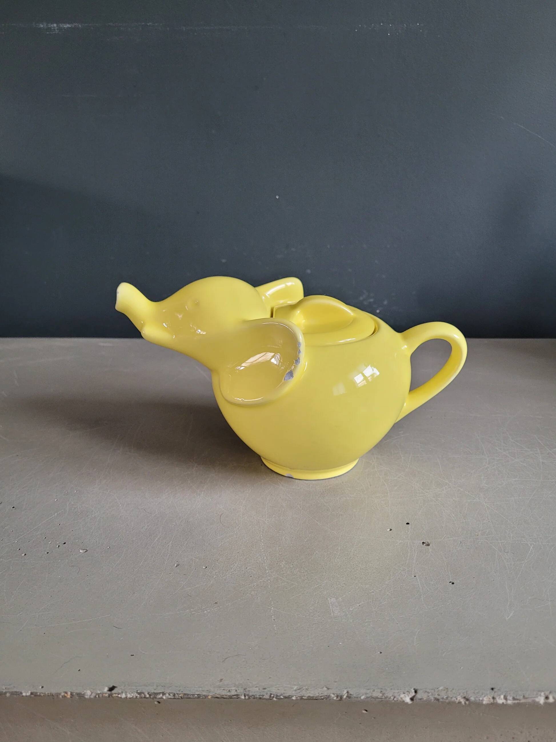 Vintage porcelain elephant teapot