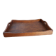Rectangular wooden serving tray