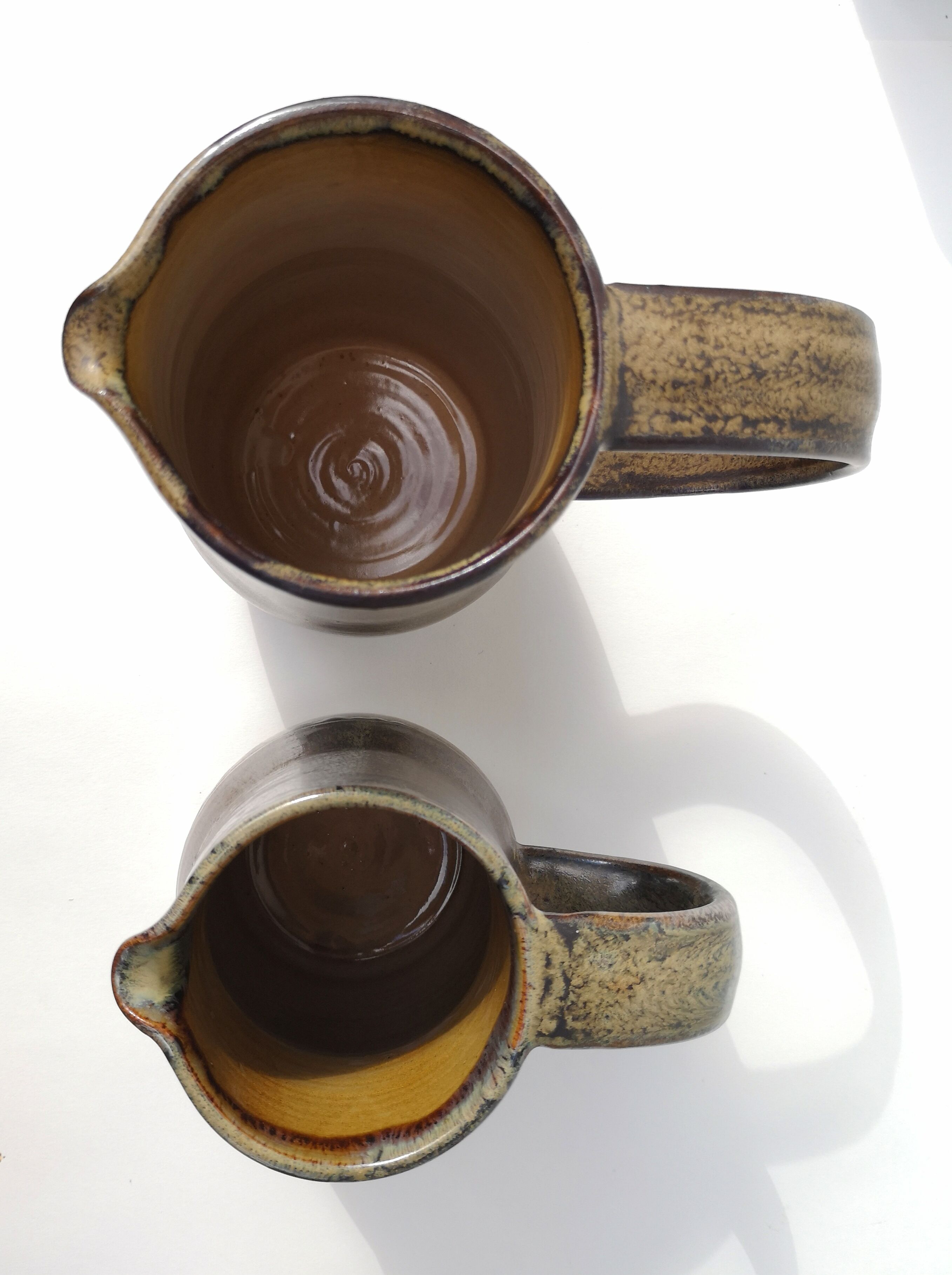 Vintage stoneware pitchers