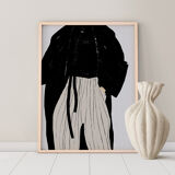 Female figure giclee art print, 50x70cm