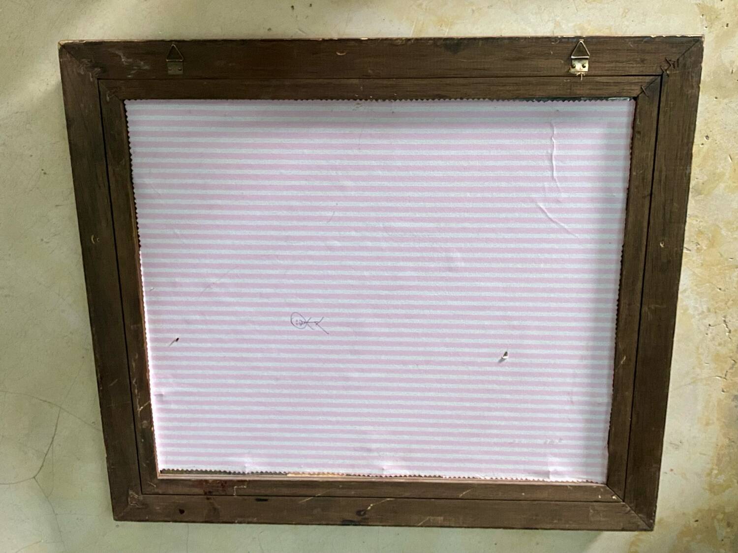 Antique wooden mirror