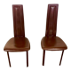 2 chaises total cuir estampillées dad