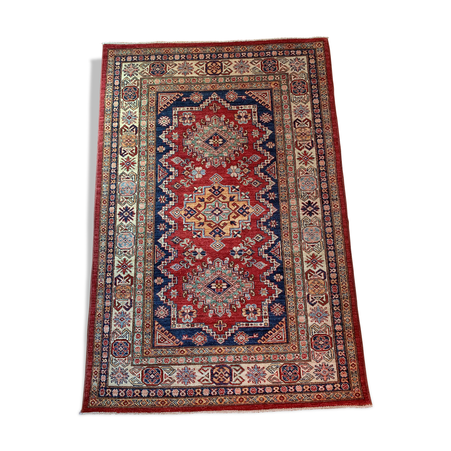 Pakistani carpet Lain - Kazak - 118 x 174 cm