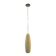 Lampara colgante italiana moderna de tubo ocher Murano crystal, 1990
