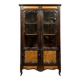 Louis XV style Bressane bookcase in walnut and burl circa 1900-1940