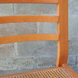 Pair of Baumann caned chairs, 70s/80s