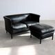 vintage sofa + ottoman | sitting area | A. Citterio | Moroso