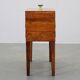 Danish mid-century unfolding sewing box in wood and brass, 1960s