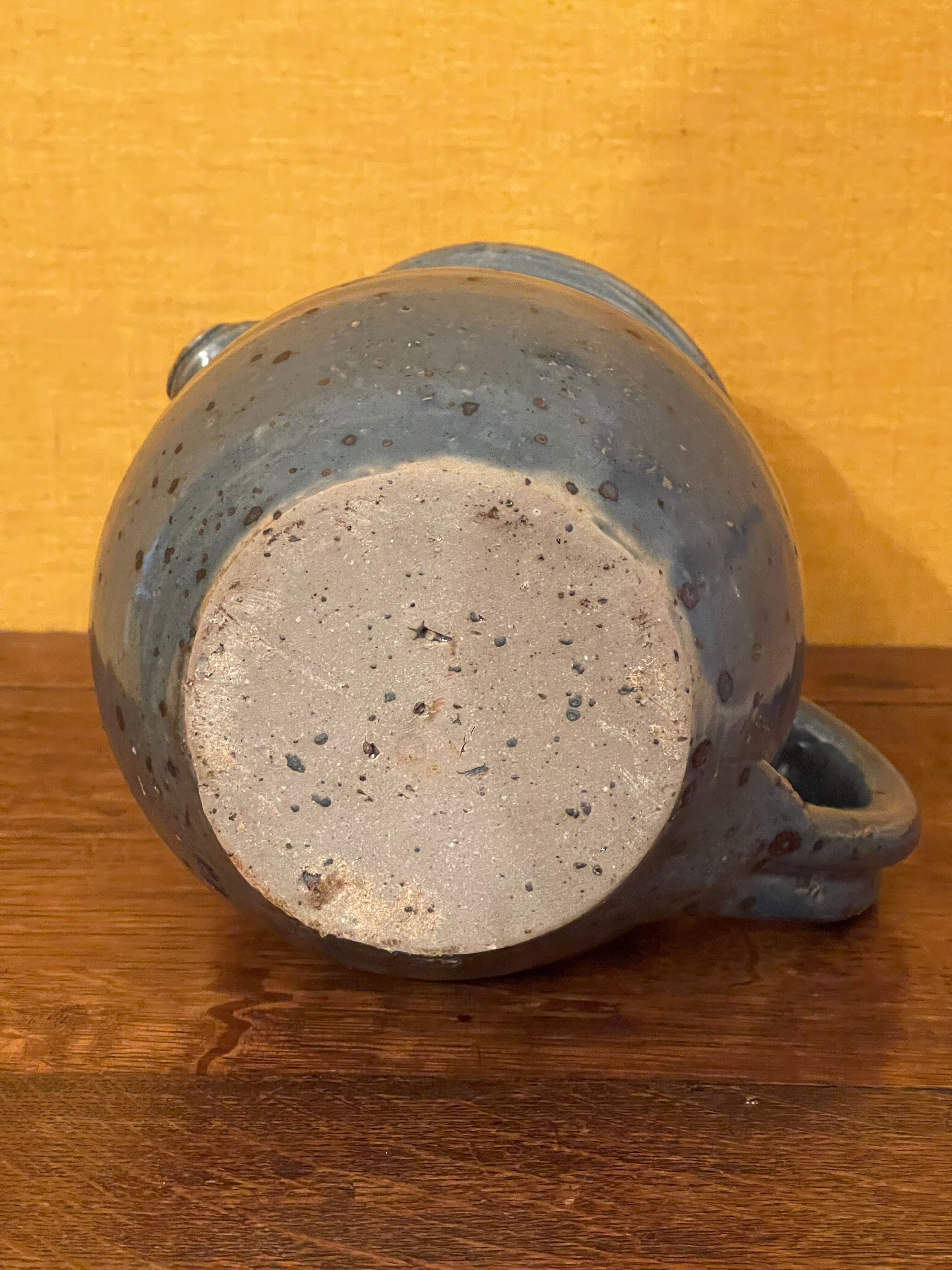 Artisanal pitcher in blue sandstone