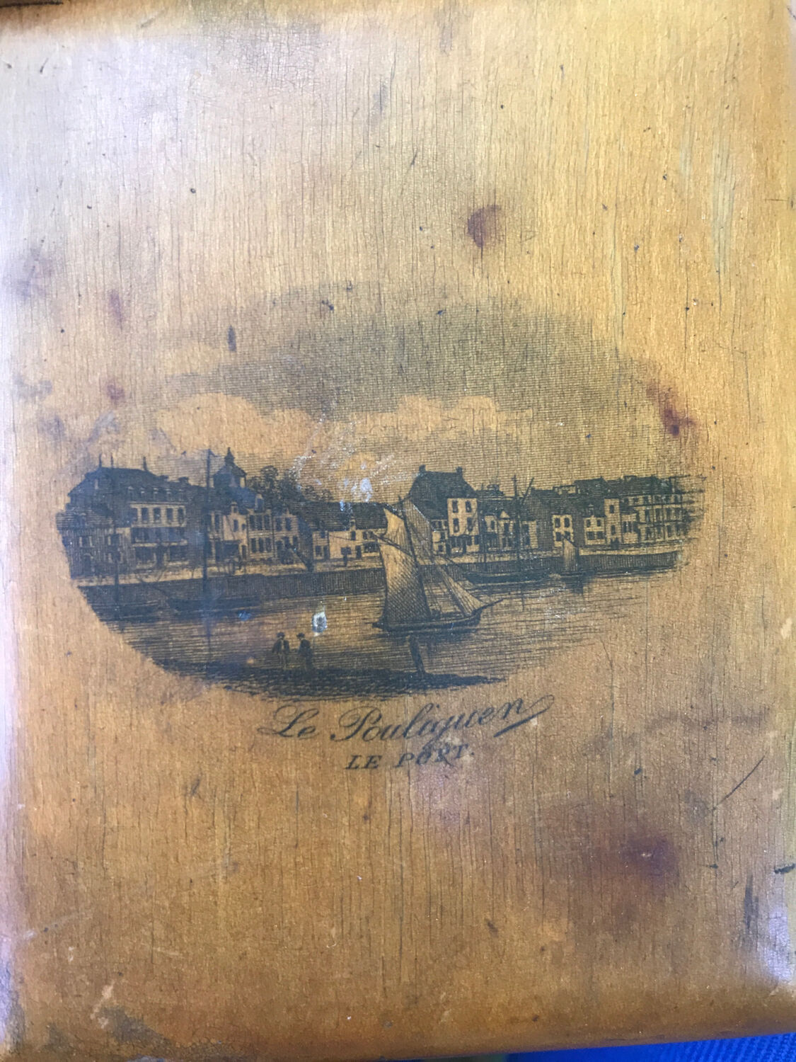 Victorian wooden box Mauchline late 19th century