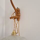 Balladeuse suspension opaline art deco