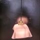 Pink opaline pendant light