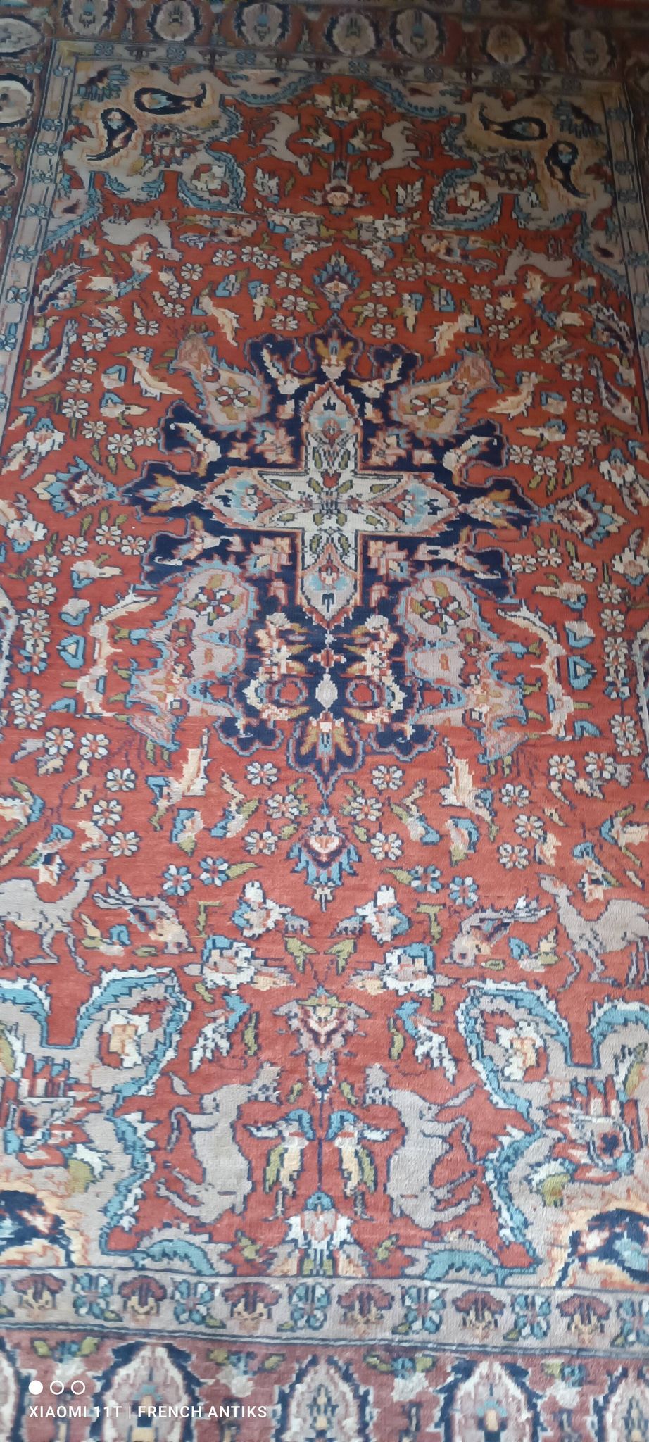 Tapis persan d'Ispahan de la fin du XIXe siècle