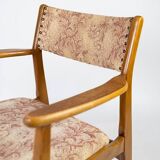 Teak chair with armrests 60s