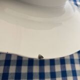 Iron pedestal dish