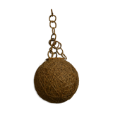 Round suspension in rattan and string