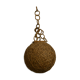 Round suspension in rattan and string