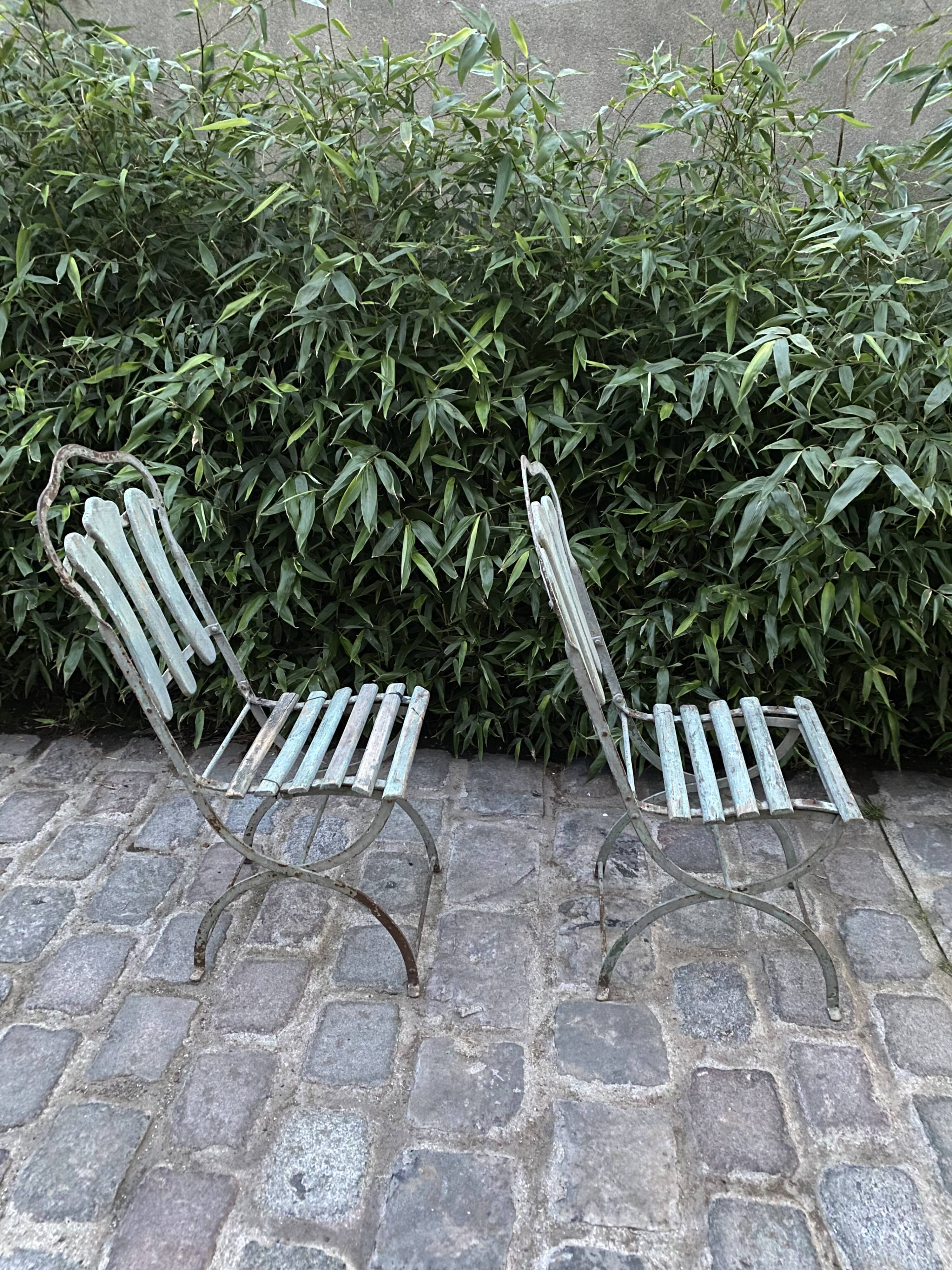 Antique garden chairs