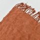 Kilim Turc Vintage Terracotta Uni, Tapis Naturel pour Salon et Chambre