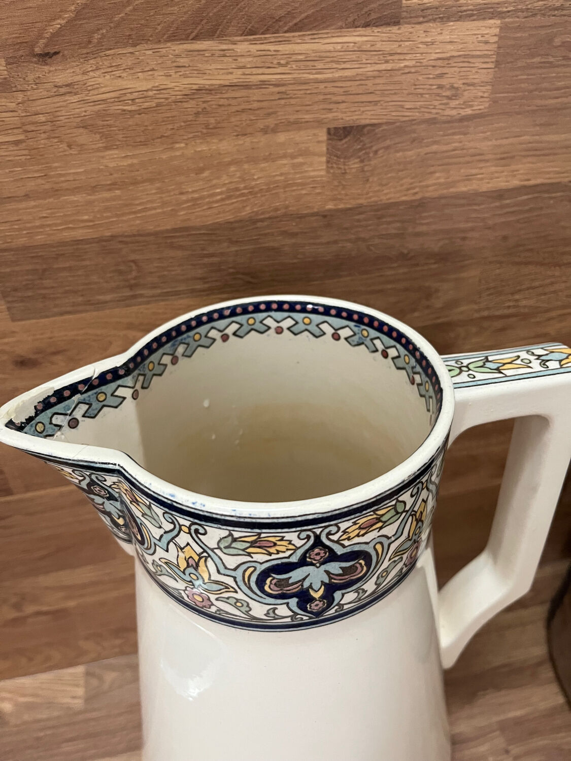 Broc in earthenware Sarreguemines Tunis