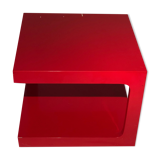 Coffee / side table lacquered red - vintage - 1970