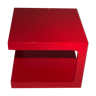 Coffee / side table lacquered red - vintage - 1970