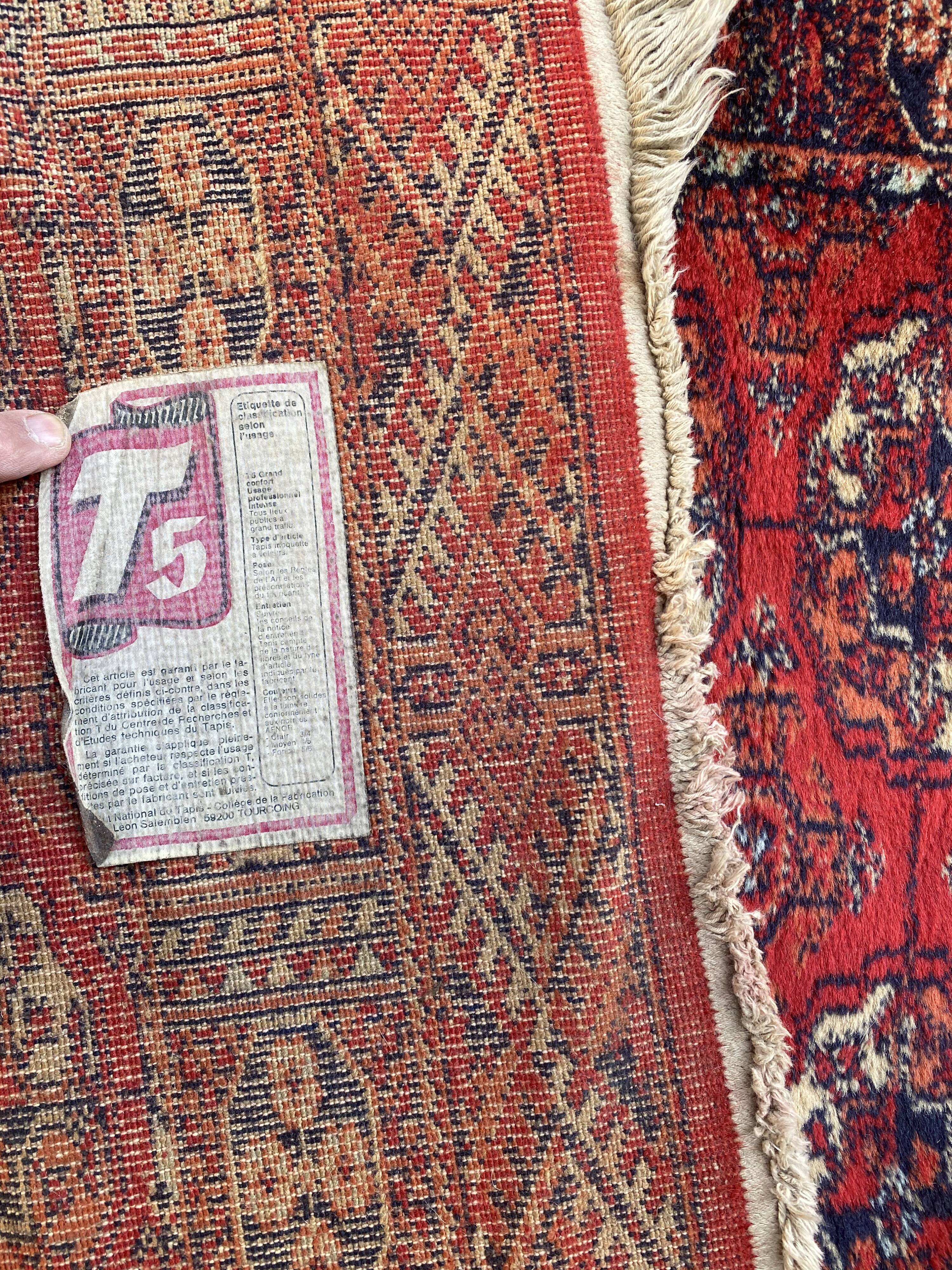 70x142 cm wool bukhara-style carpet